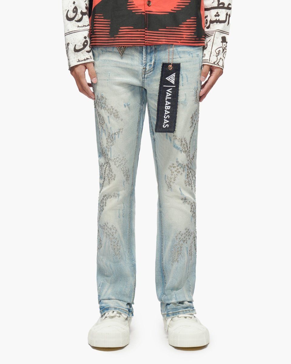 Valabasas Oakmont Light Blue Wash Stacked Jeans