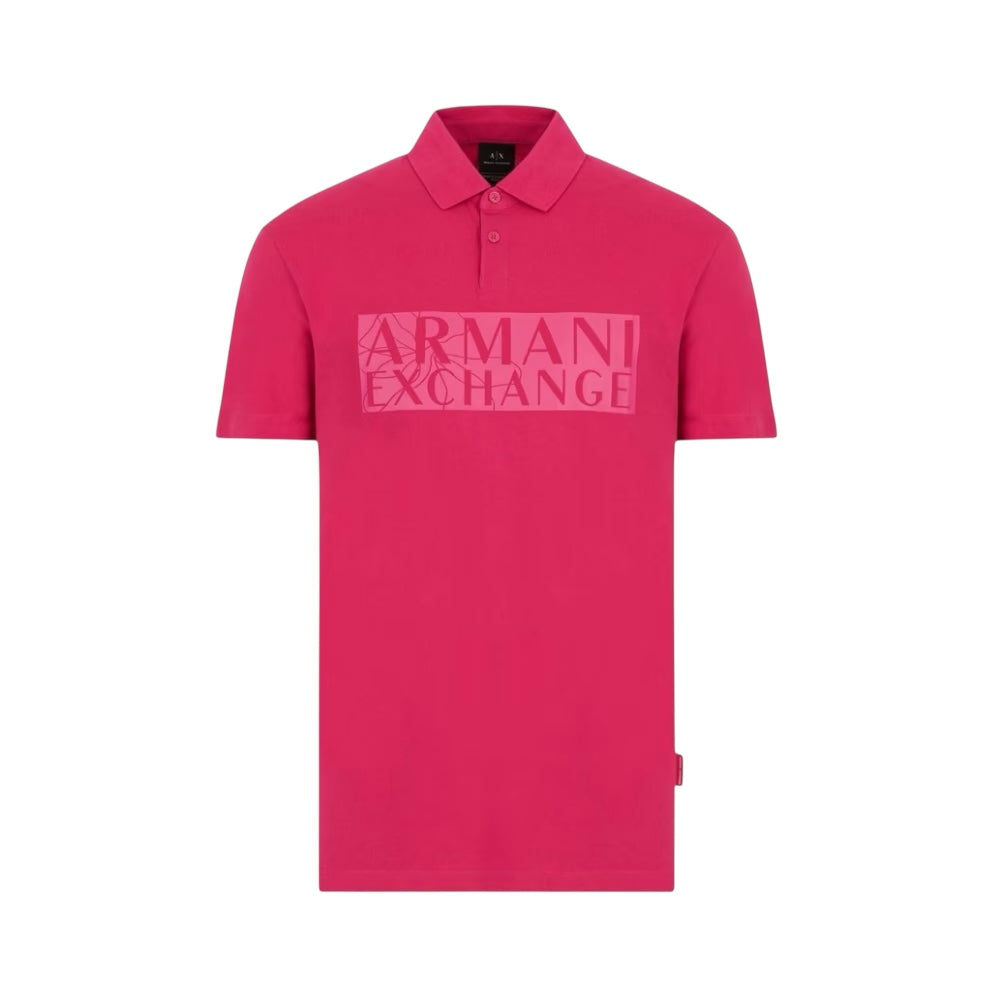 Armani Exchange Magenta Polo Shirt