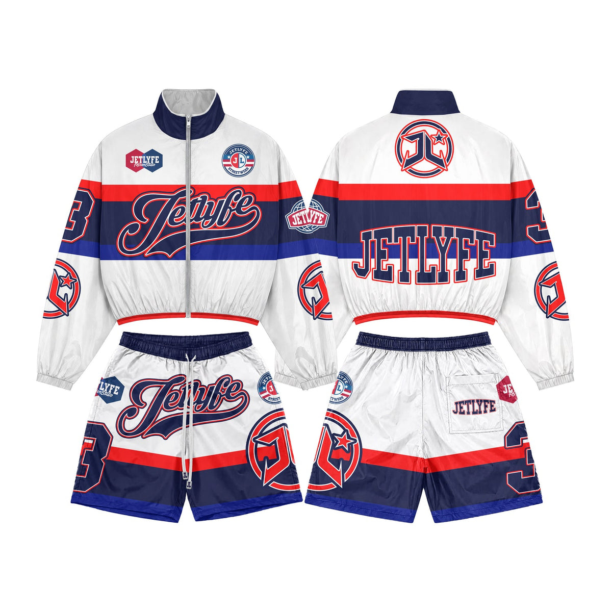Jetlyfe “Studio” Zip Up Jacket Short Set
