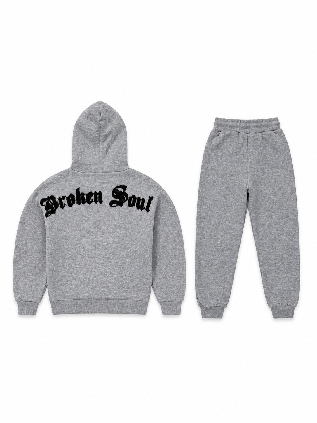 Rawyalty “Broken Soul” Grey Kids Hoodie & Jogger Set