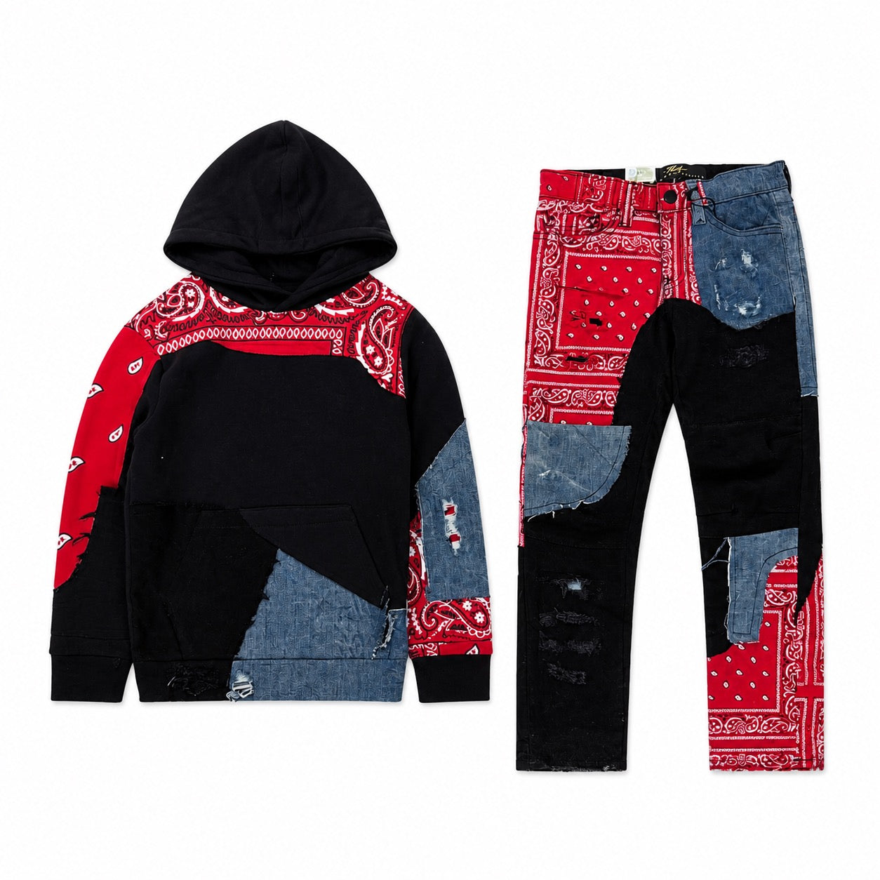Jordan Craig KIDS REPRESENT DENIM TRUCKER JACKET (CRIMSON)