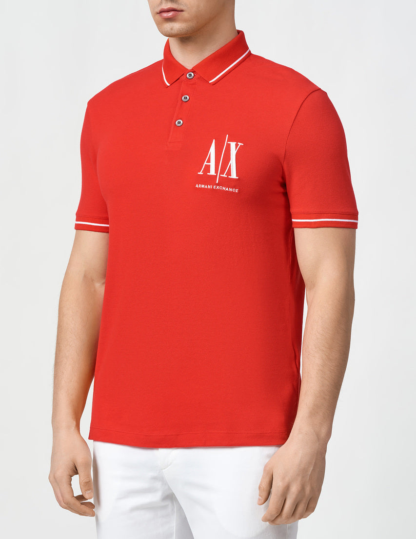 Armani Exchange Red Polo Shirt