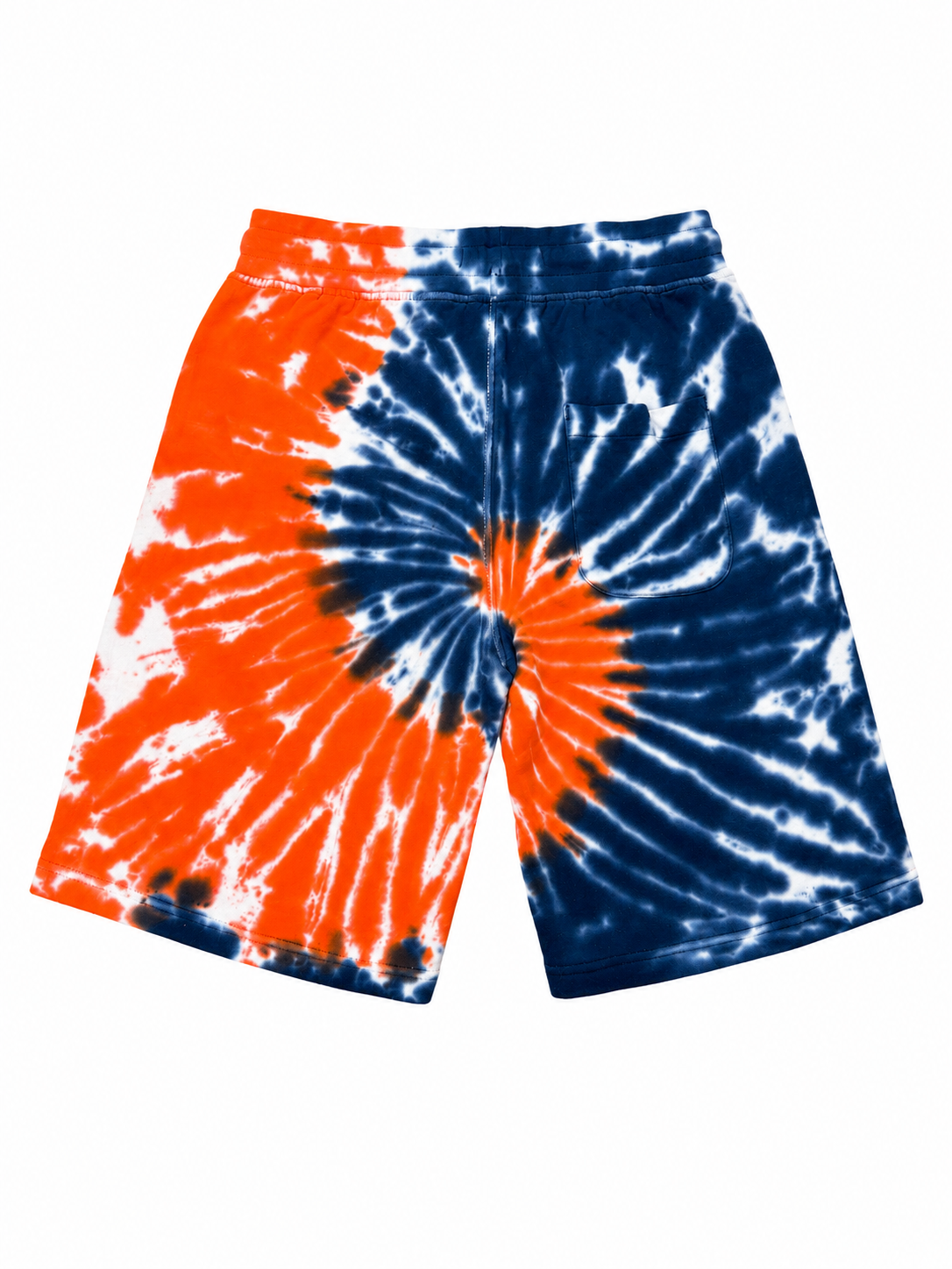 Evolution In Design Orange/Navy Tie-Dye Graphic Tee & Shorts Set – 5XL