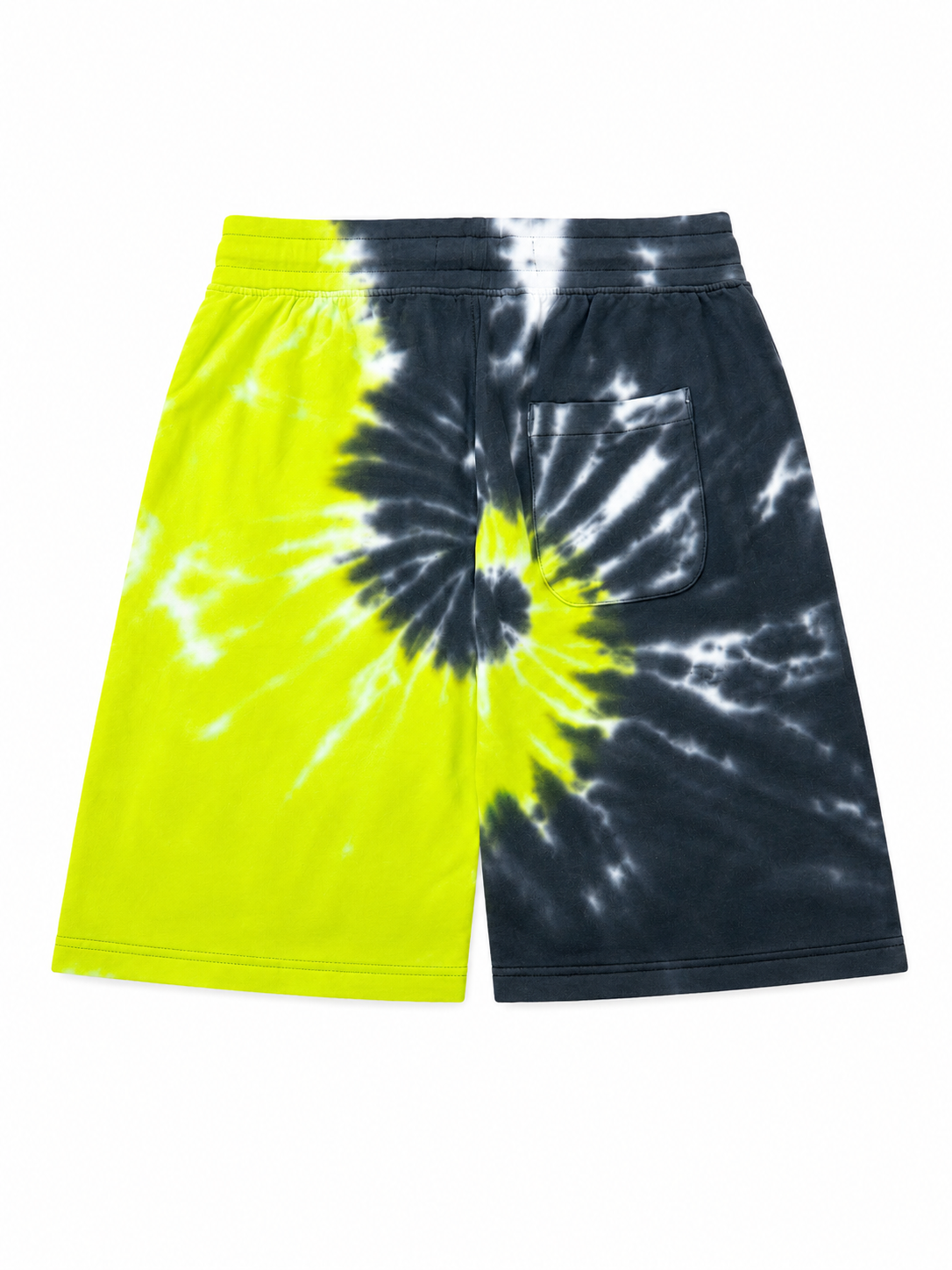 Evolution In Design Modern Black/Lime Green Tie-Dye T-Shirt & Shorts Set