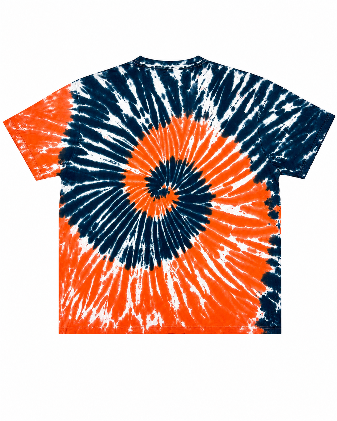 Evolution In Design Orange/Navy Tie-Dye Graphic Tee & Shorts Set – 5XL
