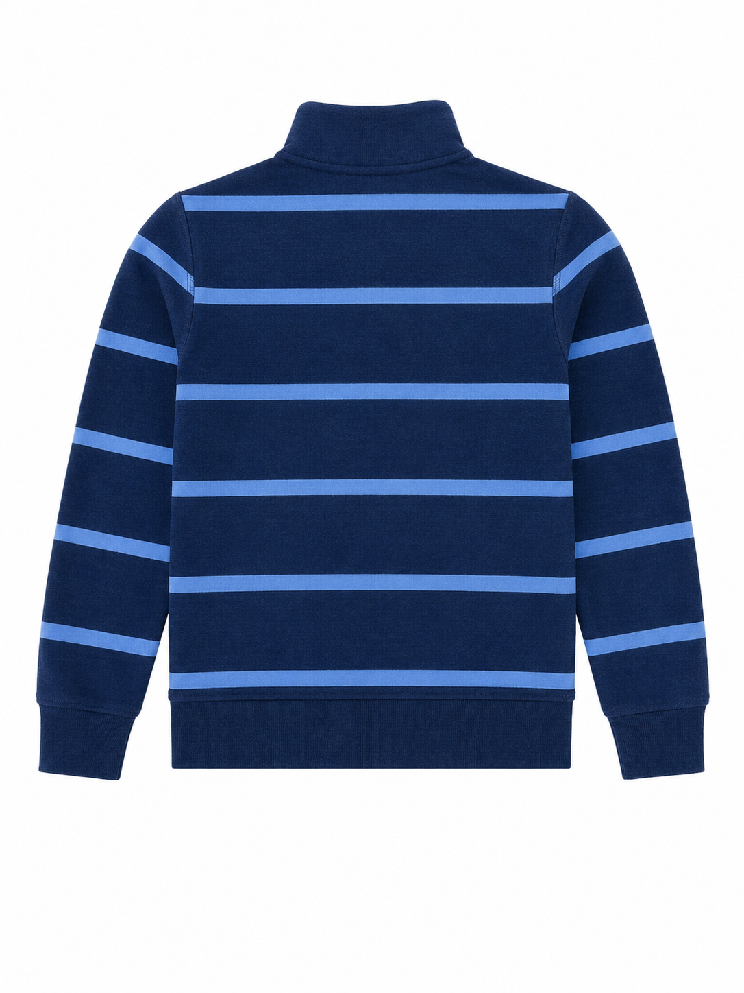 Polo Ralph Lauren Boys Blue Striped Quarter-Zip Pullover Sweatshirt