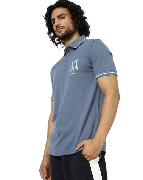 Armani Exchange powder Blue Polo Shirt
