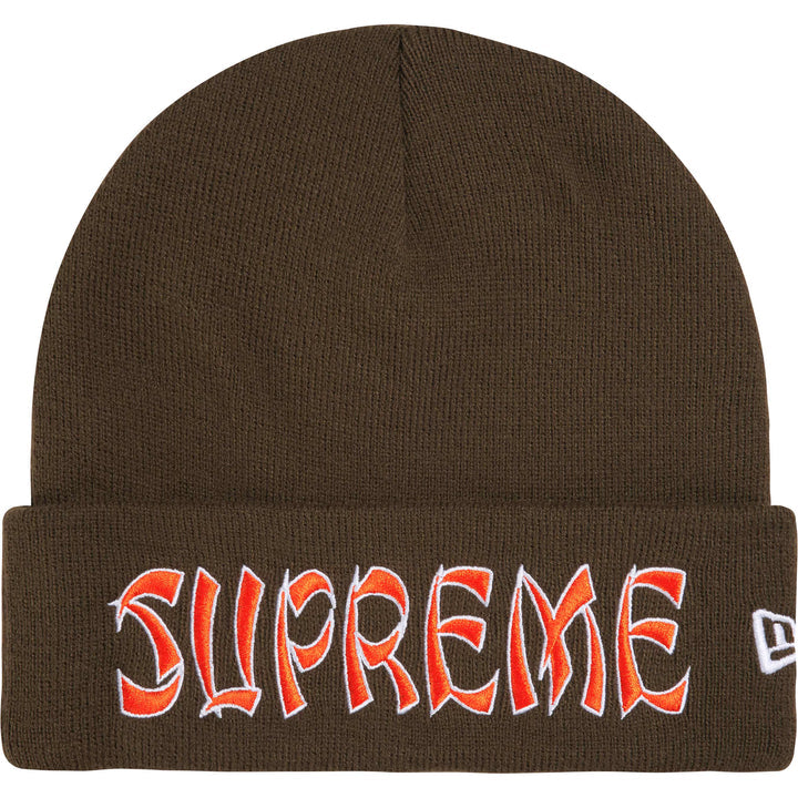 Supreme® New Era® Action Beanie Brown