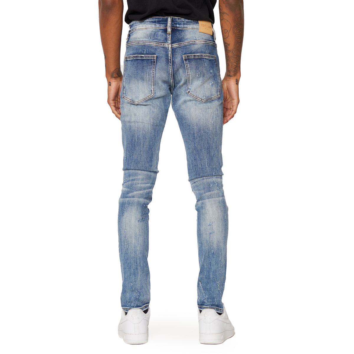 Esntl lab blue washed skinny Jeans