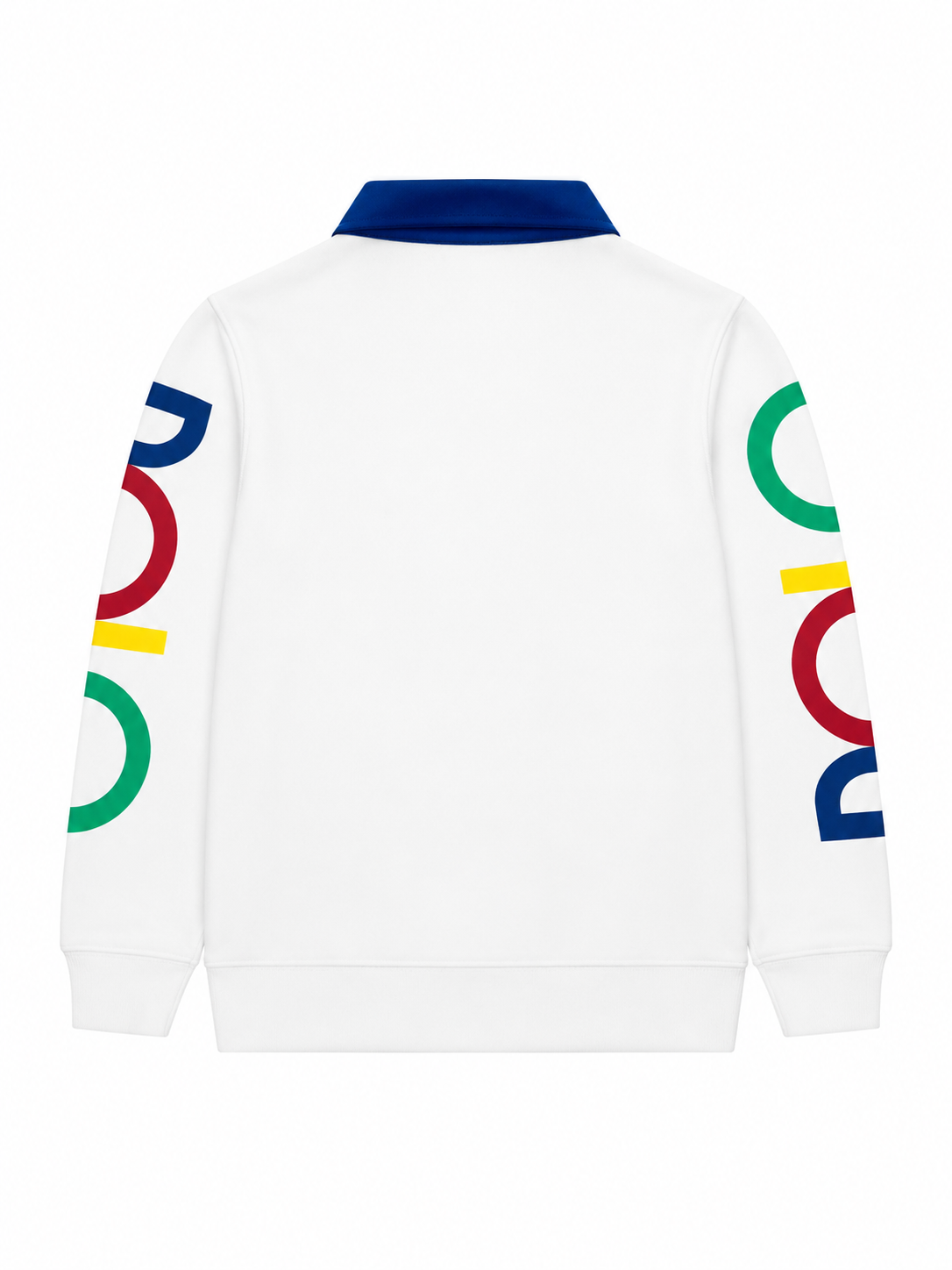 Polo Ralph Lauren Kids White Graphic Fleece Pullover Hoodie Sweatshirt