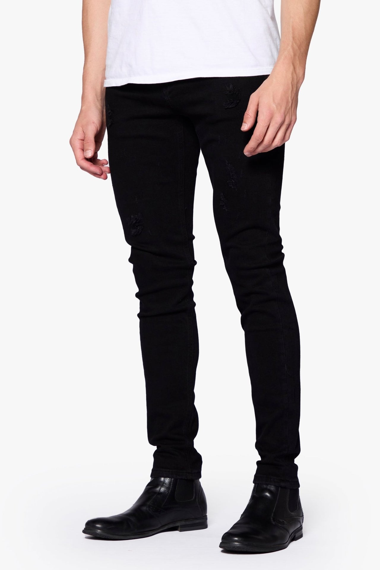 Anom Denim Flashka Anm007bc Jet black Skinny boot cut