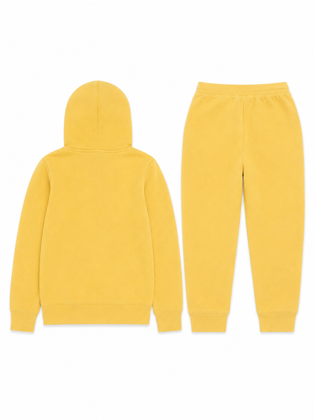 Polo Ralph Lauren Kids Yellow Fleece Hoodie & Jogger Sweatpants Set Lightly Faded