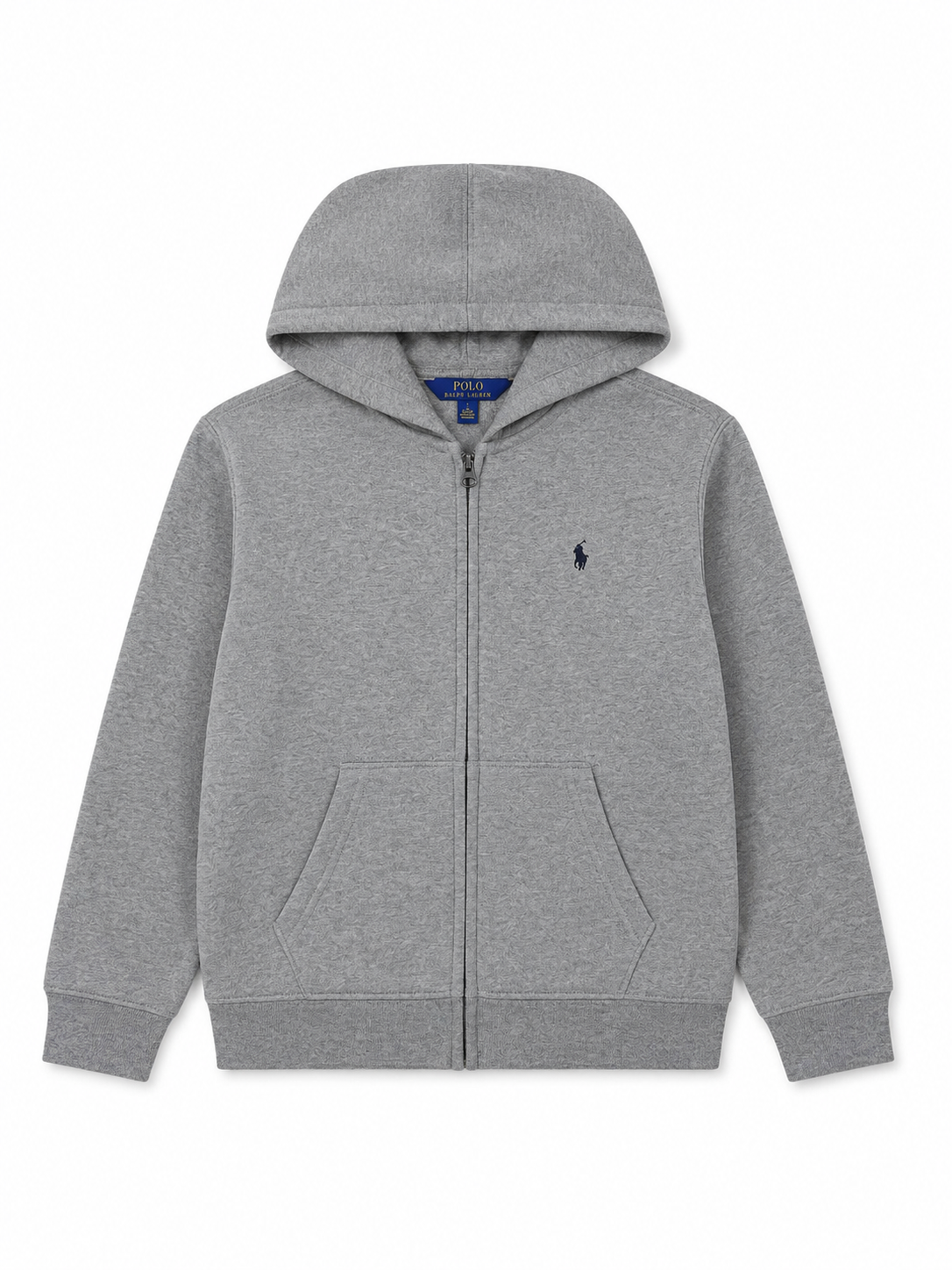Polo Ralph Lauren Kids Grey Pullover Hoodie | Classic Pony Logo Sweatshirt