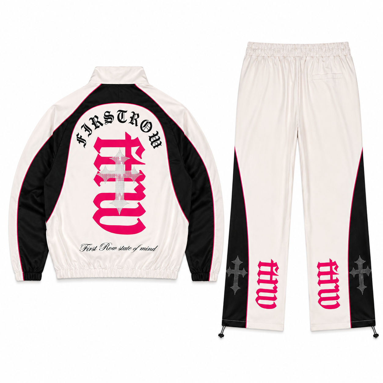 PROPERTY OF FIRST ROW TRACK JACKET & PANT SETS