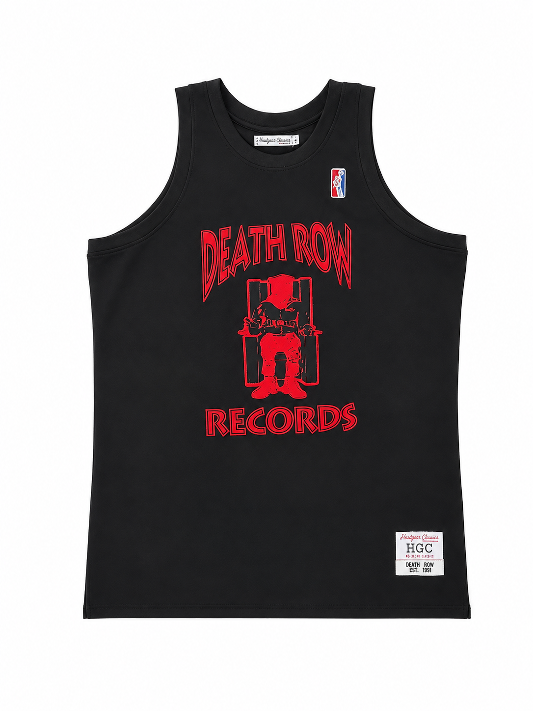 Headgear Classics Death Row Records West 91 Black Basketball Jersey