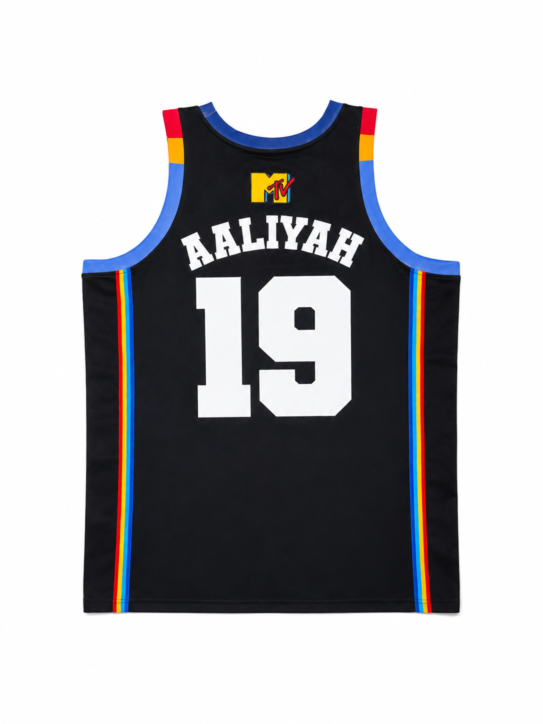 Headgear Classics Aaliyah #19 Brick Layers MTV Basketball Jersey Black