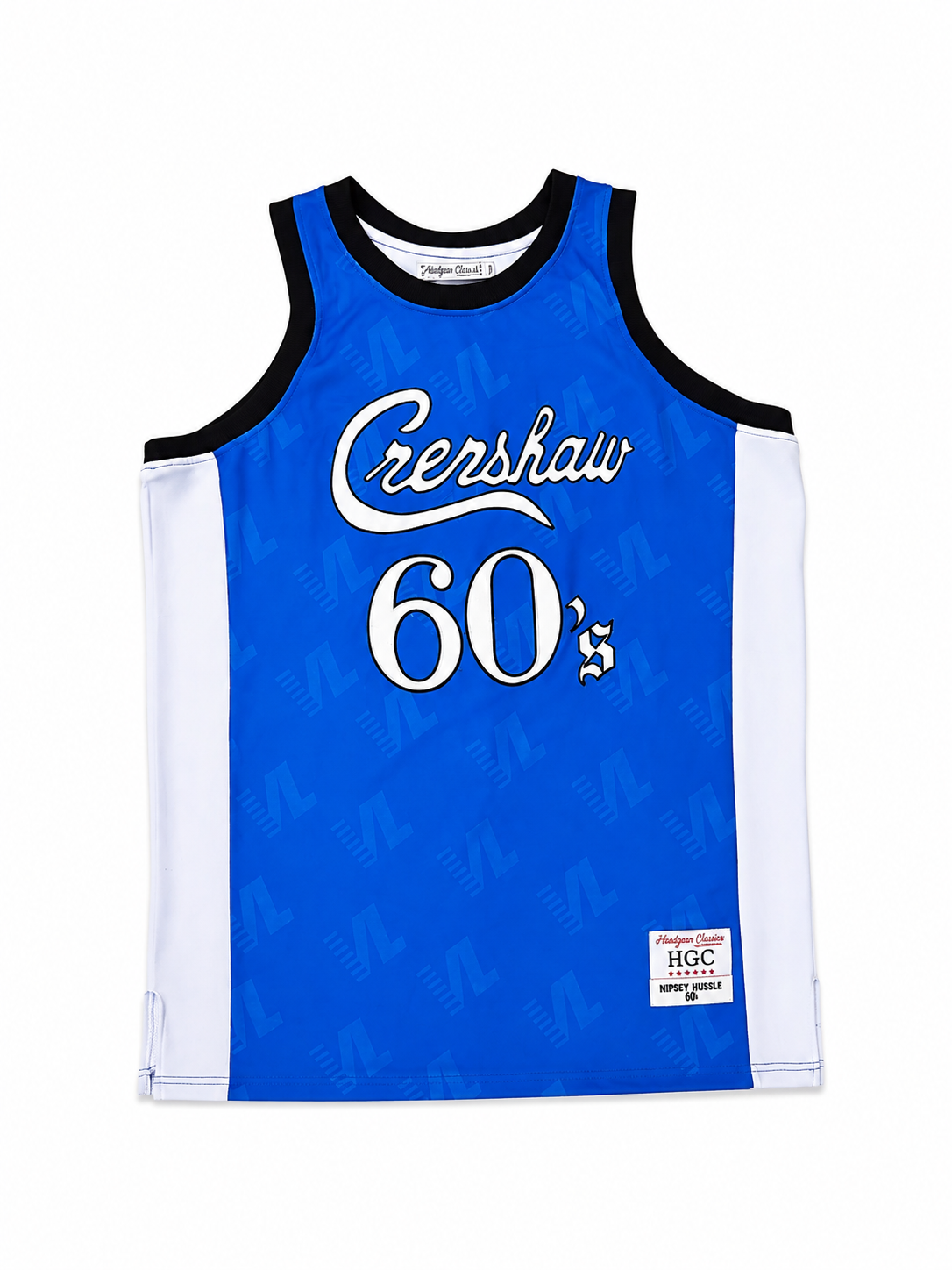 Headgear Classics Neighborhood Nip Crenshaw 60 Blue Basketball Jersey