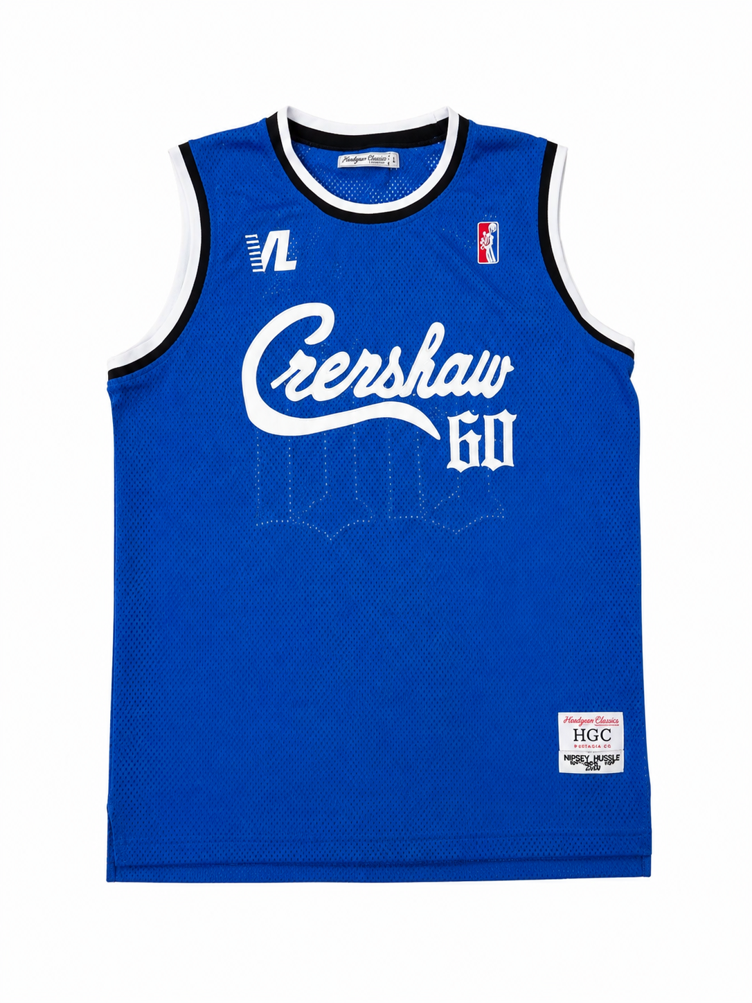 Headgear Classics Nipsey Hussle Victory Lap Crenshaw 60 Blue Basketball Jersey