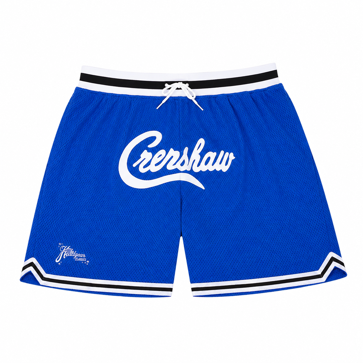Headgear Classics Crenshaw Nipsey Hussle Blue Mesh Basketball Shorts