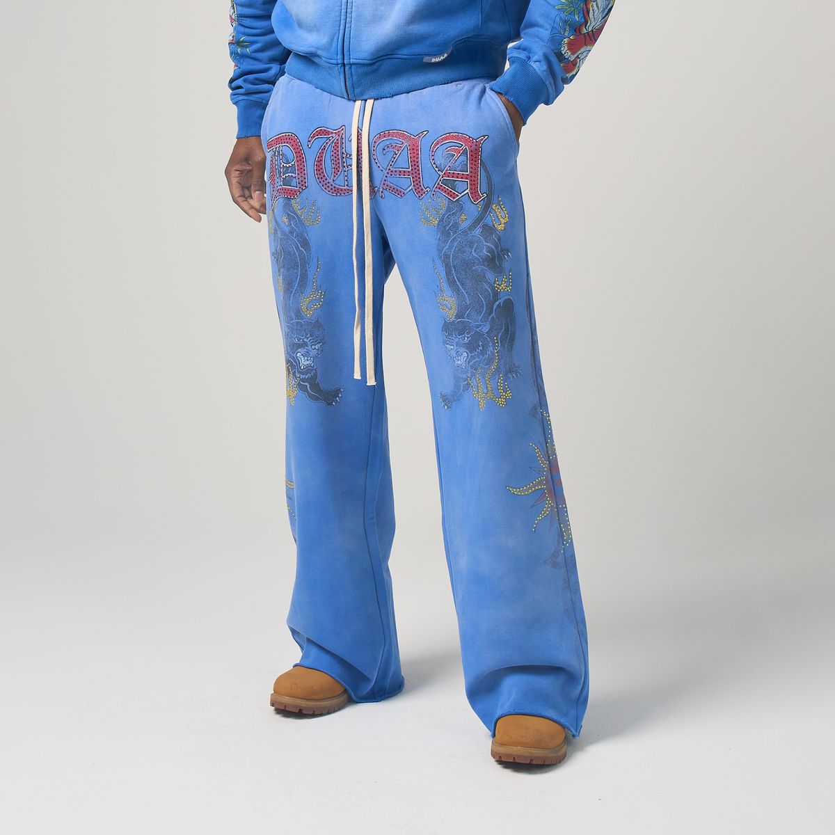 DUAA GARDEN HOODIE & SWEATPANTS (BLUE)