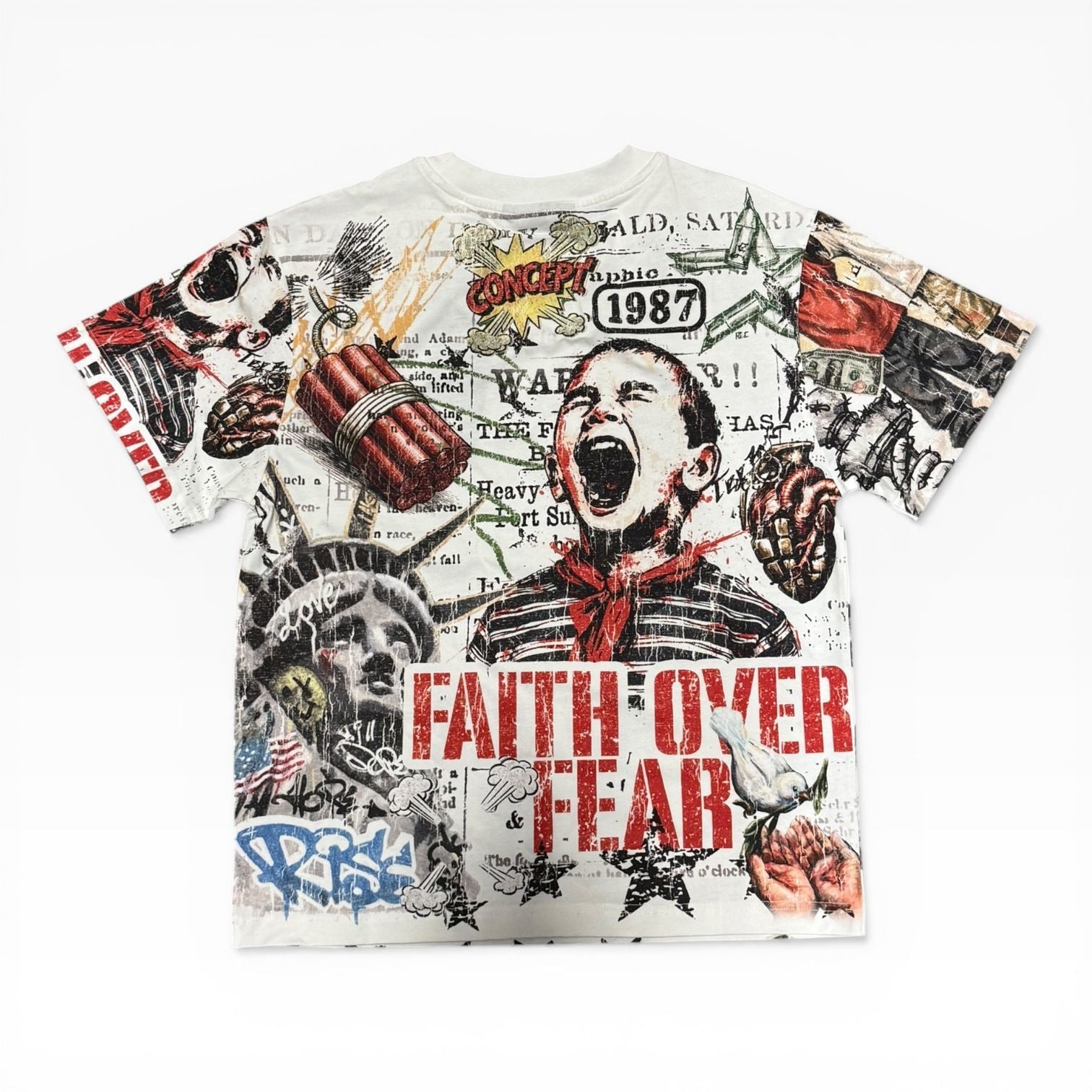 Concept "Over Fear" Tee - White