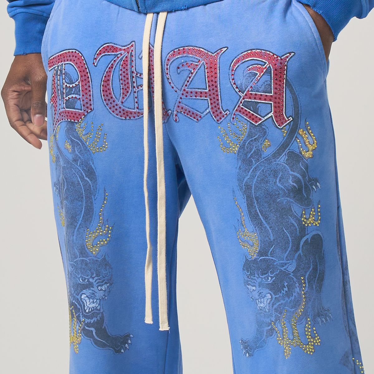 DUAA GARDEN HOODIE & SWEATPANTS (BLUE)