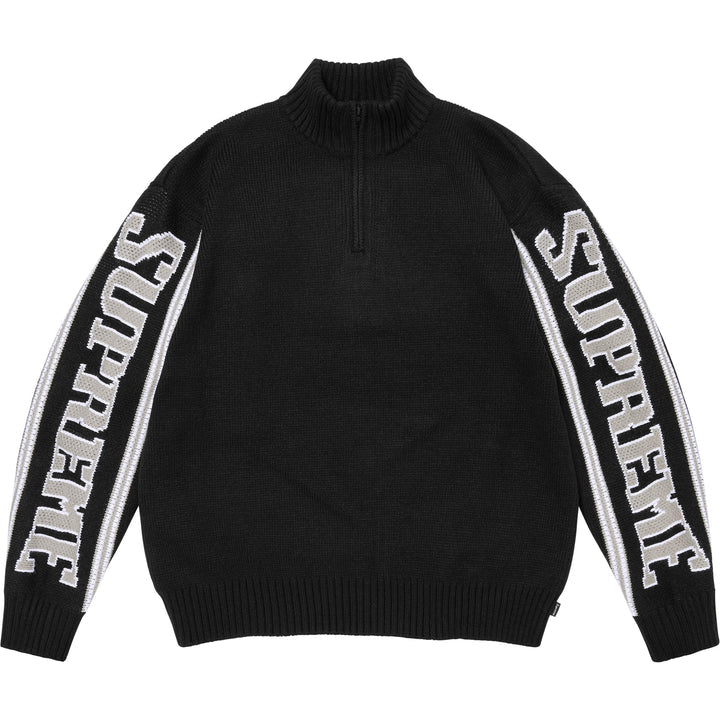 Supreme® Jacquard Sleeve Half Zip Sweater