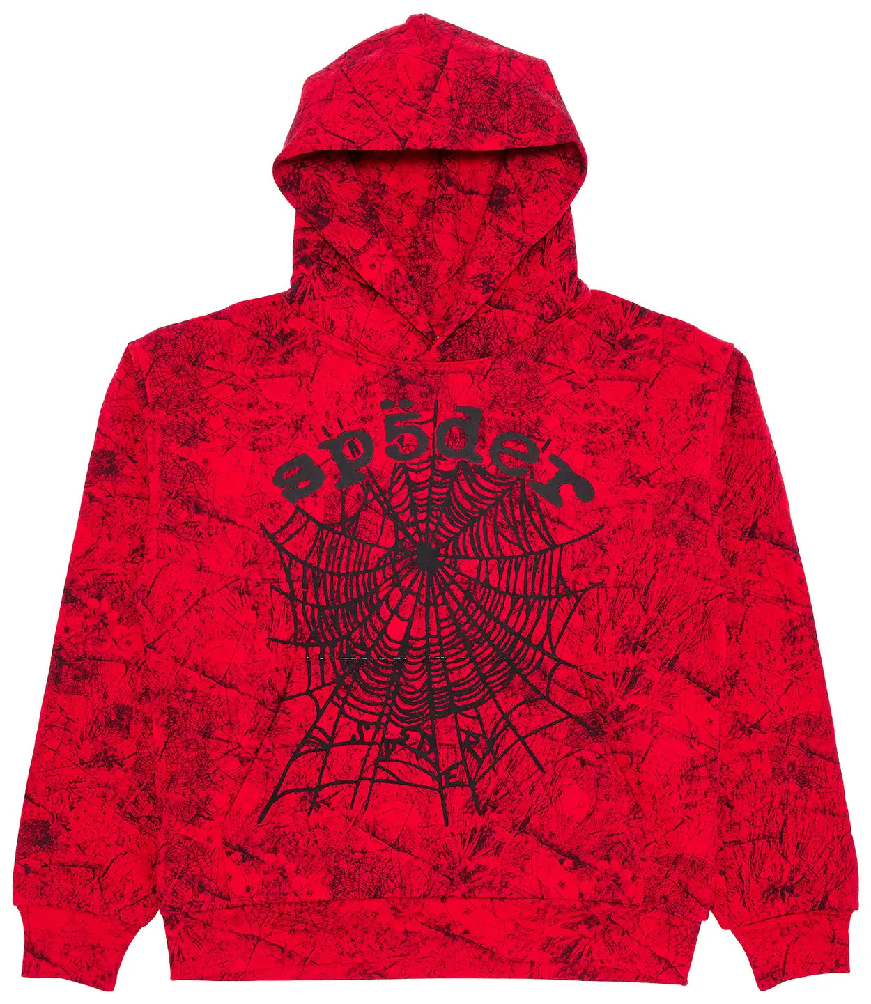 Sp5der OG Tree Camo Hoodie 'Red