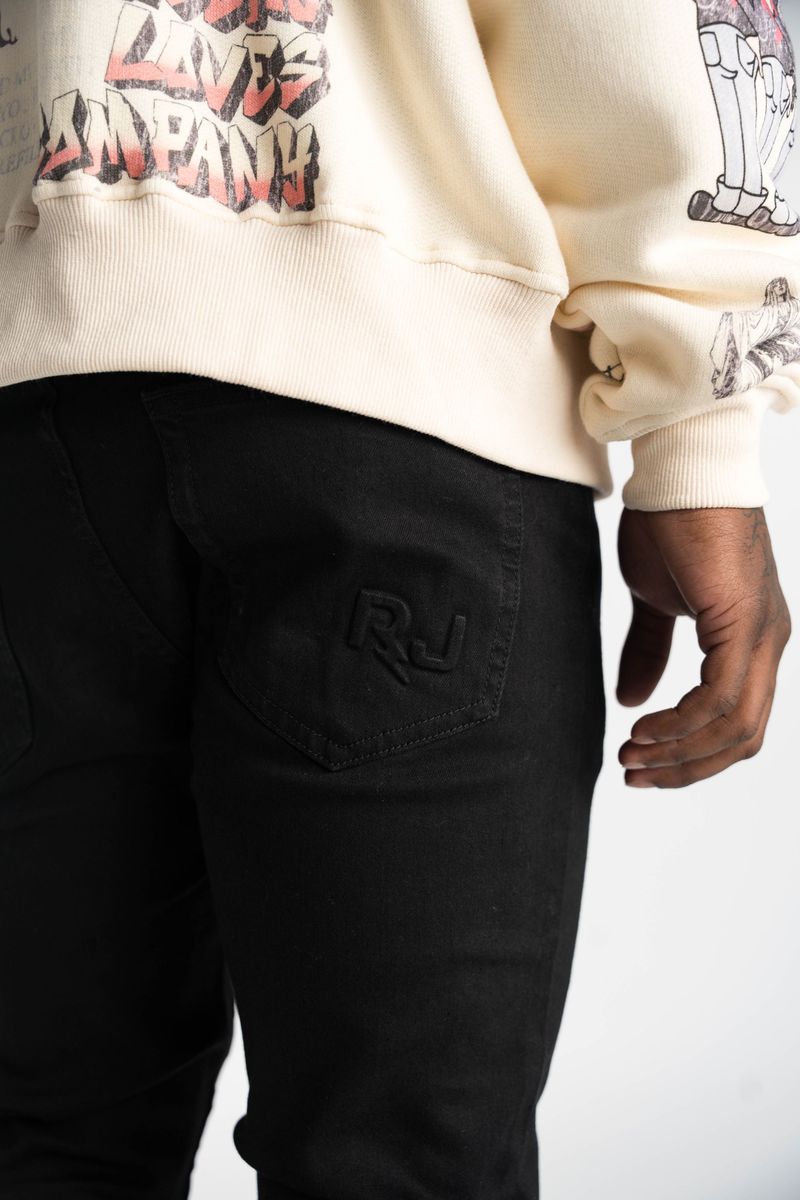 Relapse Jeans Alex Jet Black Skinny Denim