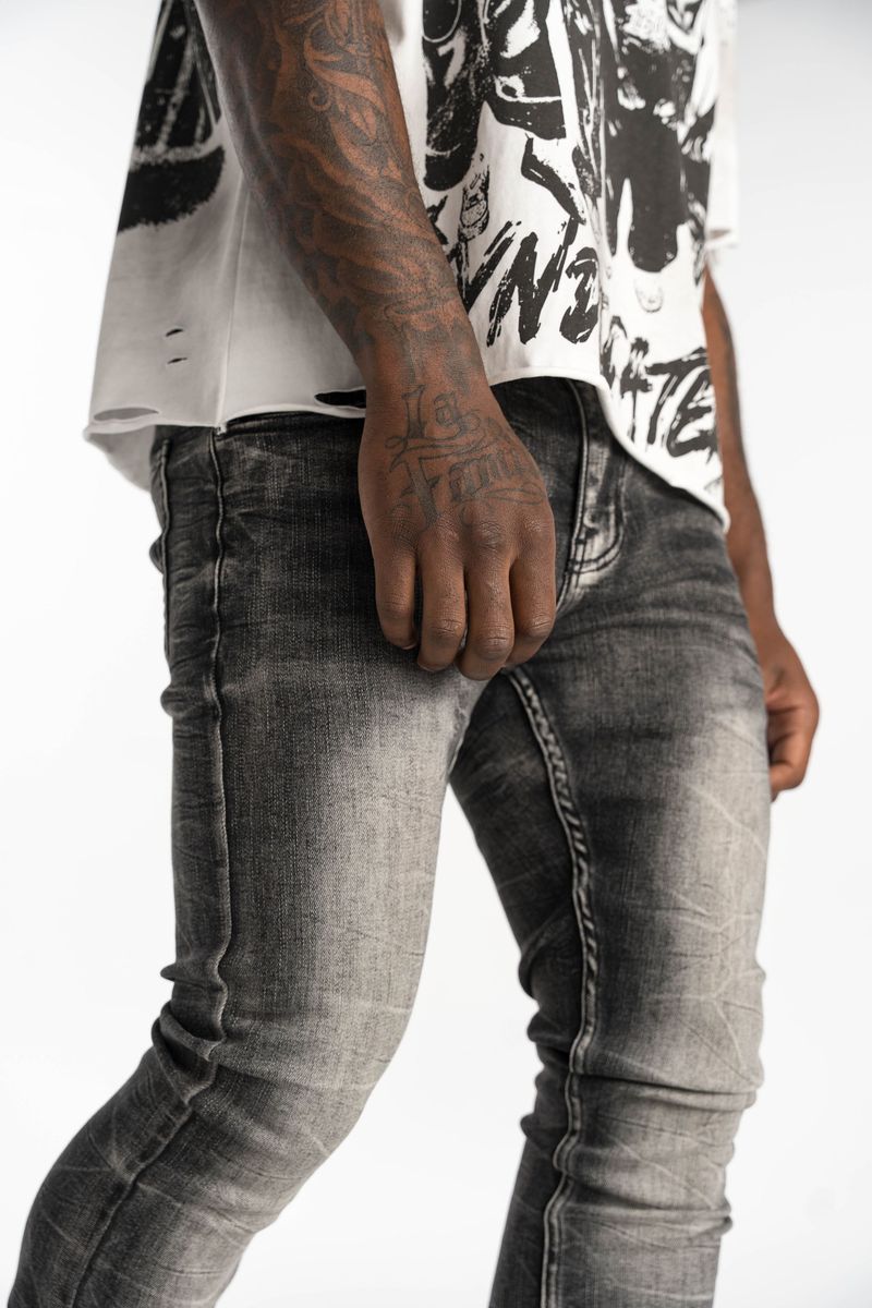 Relapse Jeans Men – Flame Faded Black