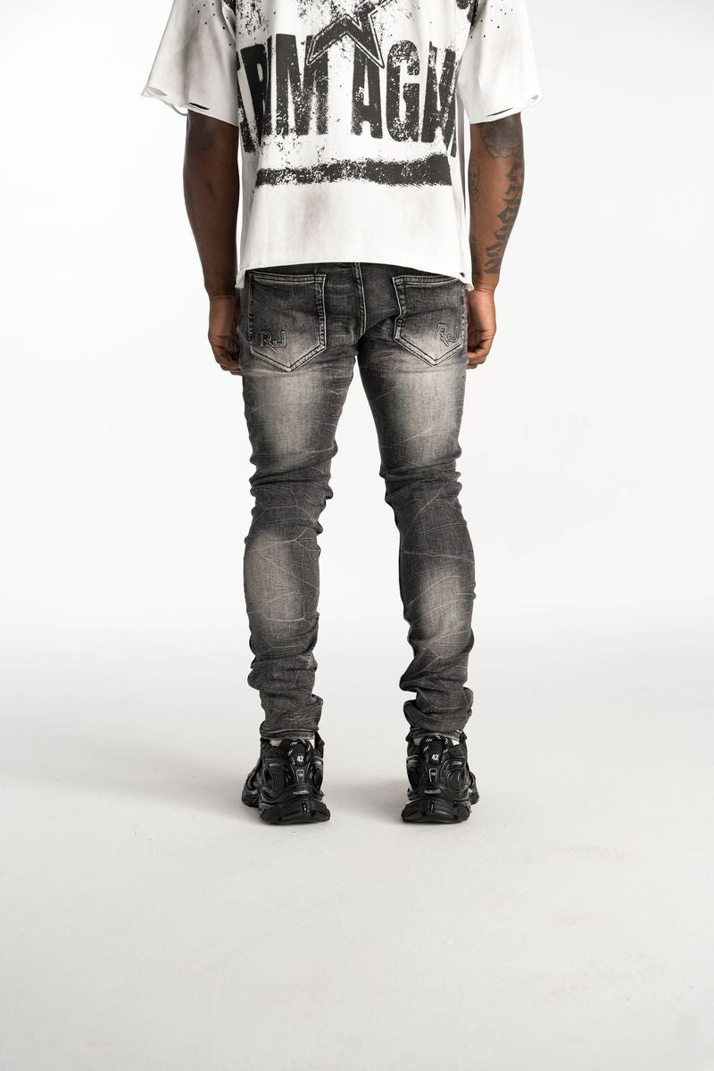 Relapse Jeans Men – Flame Faded Black