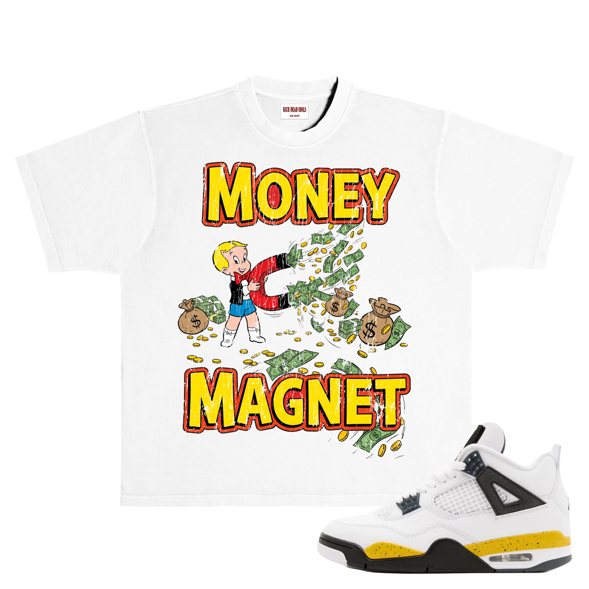 Rich Dead Idols "RICHIE RICH" T-SHIRT WHITE