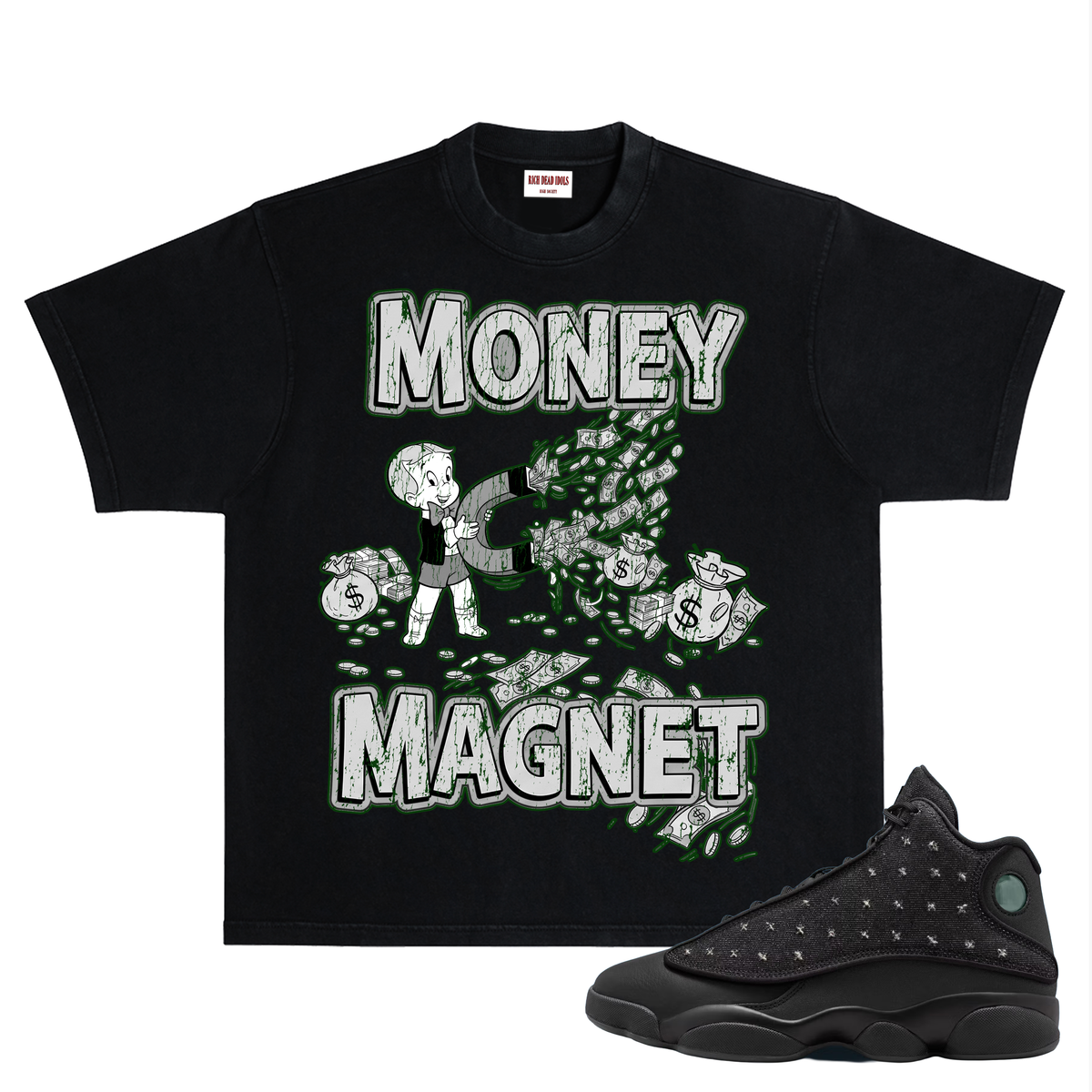 Rich Dead Idols "RICHIE RICH" T-SHIRT BLACK