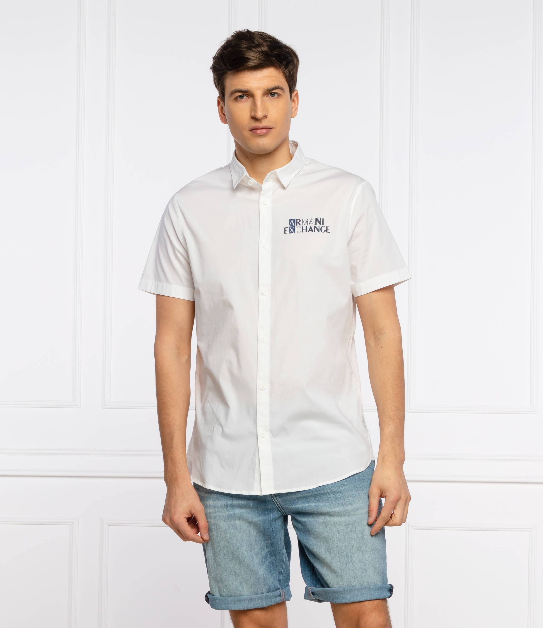 Armani Exchange Button Down White shirt