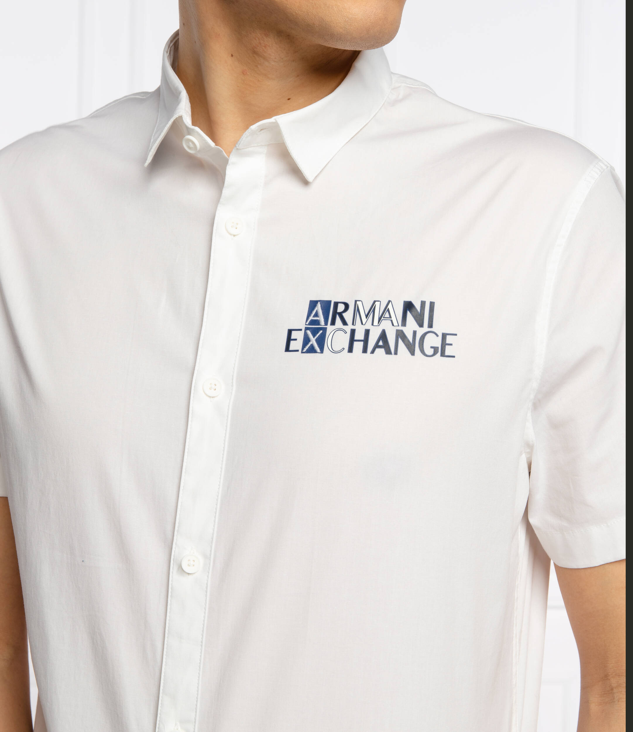 Armani Exchange Button Down White shirt