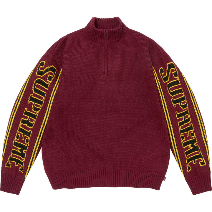 Supreme® Jacquard Sleeve Half Zip Sweater