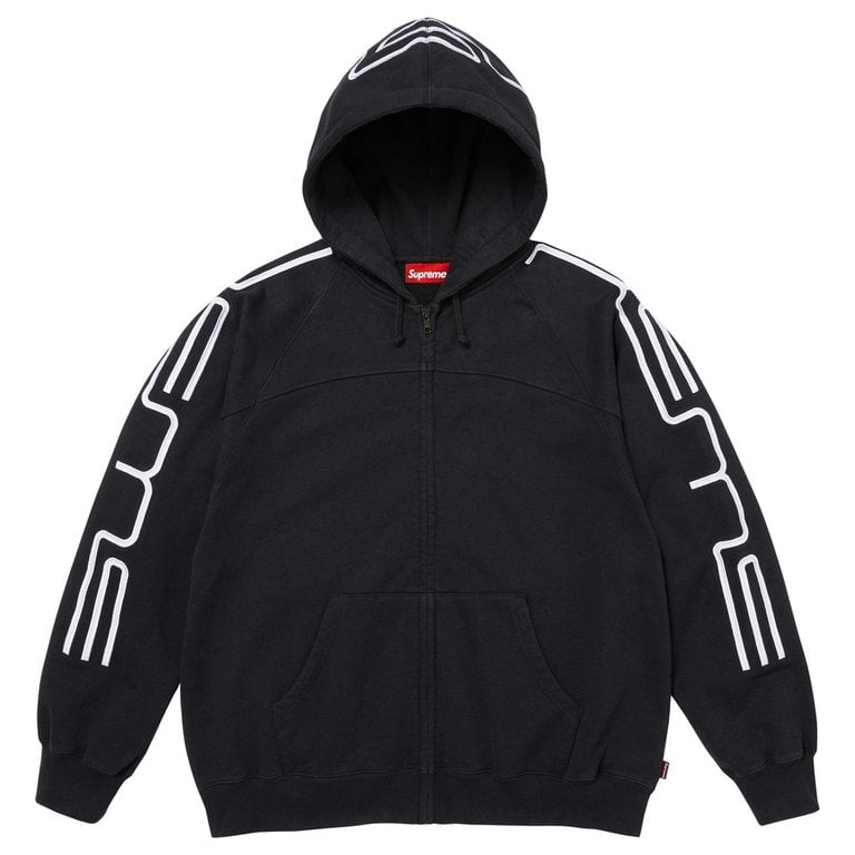 Supreme® Connect Zip Up Hooded Sweatshirt Black