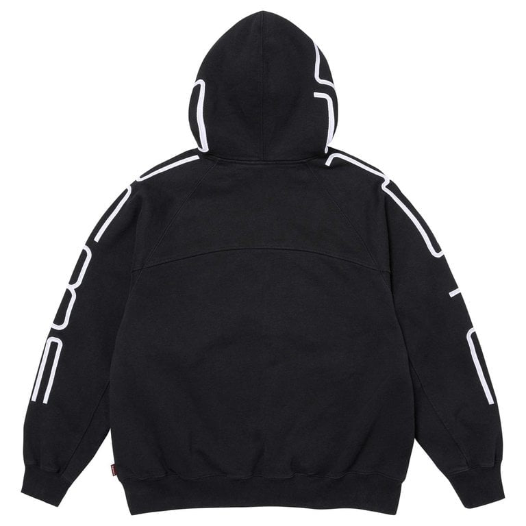 Supreme® Connect Zip Up Hooded Sweatshirt Black
