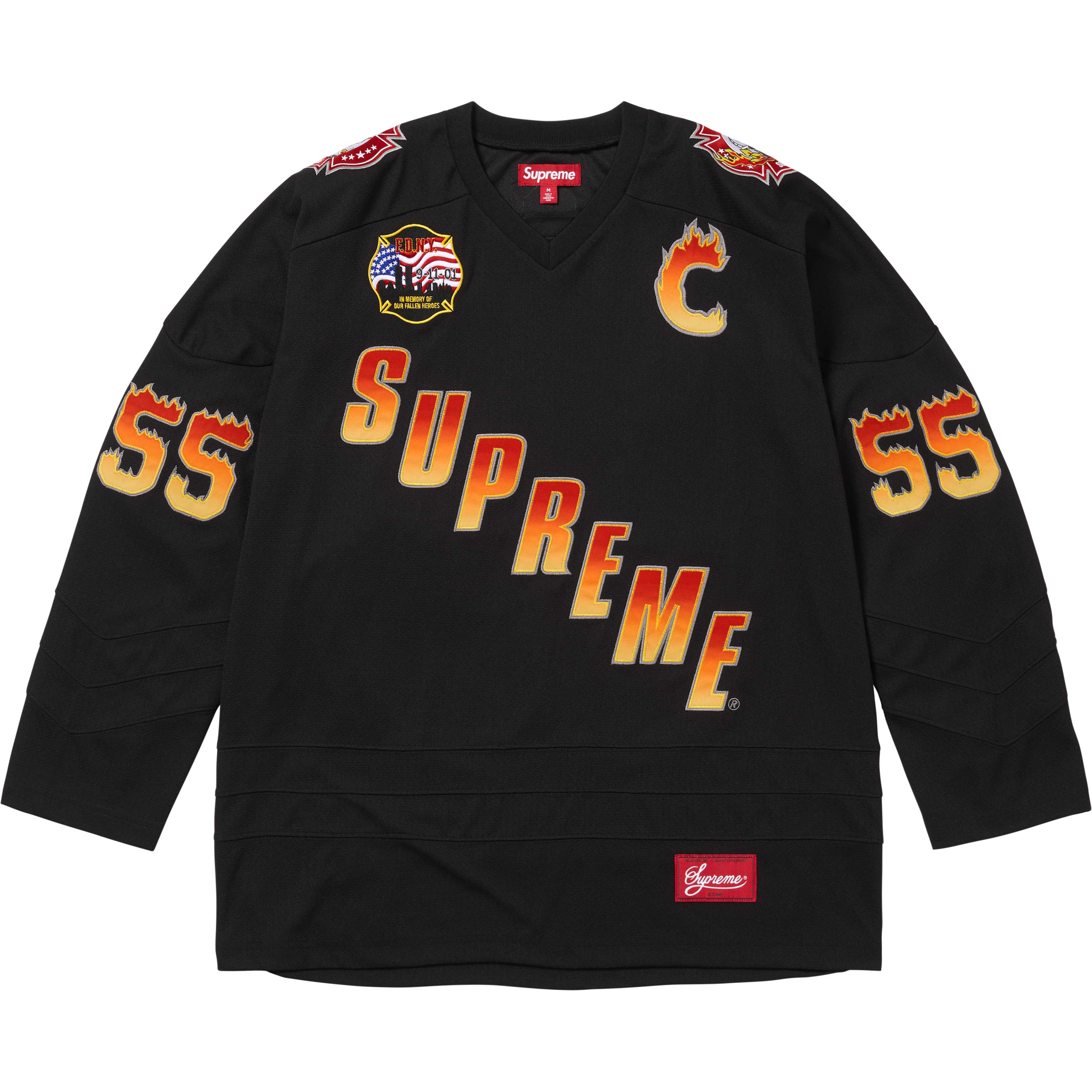 Supreme® FDNY HOCKEY JERSEY BLACK