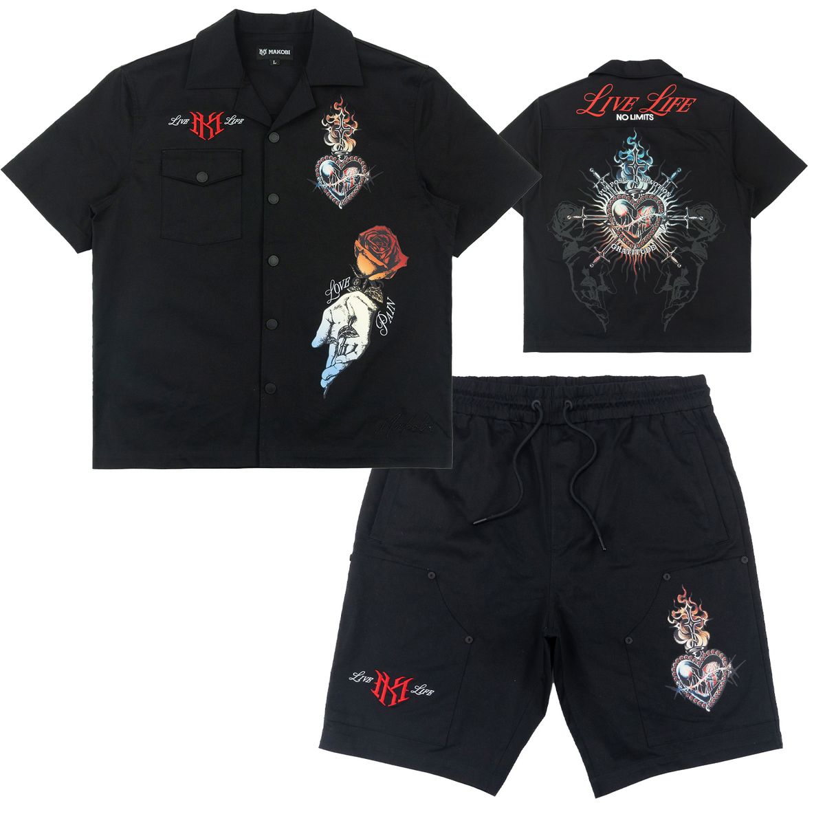 MAKOBI VIVERE TWILL SHORT SET