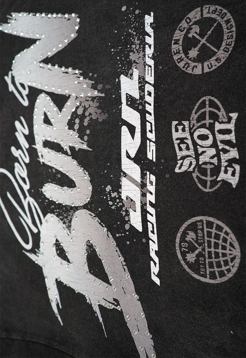 Juren BORN TO BURN GREY SHIRT B &T