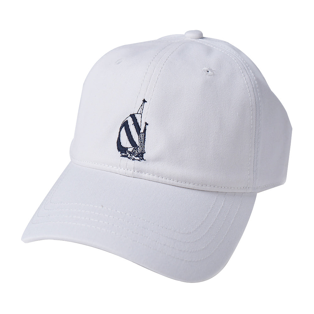 Nautica White Navy Logo Hat