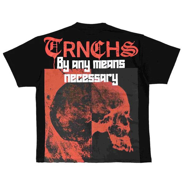 Trnchs By any means black tee