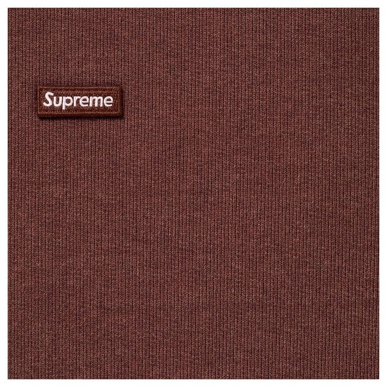 Supreme® Small Box Zip Up Hooded Sweatshirt Brown