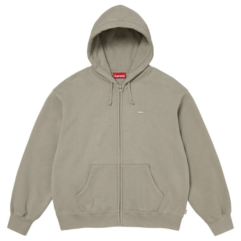 Supreme® Small Box Zip Up Hooded Sweatshirt Grey