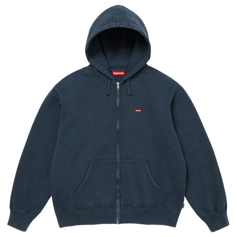 Supreme® Small Box Zip Up Hooded Sweatshirt Navy
