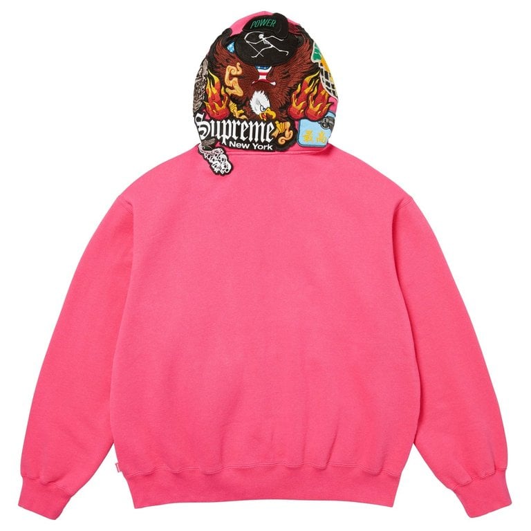 Supreme® Patches Zip Up Hooded Sweatshirt