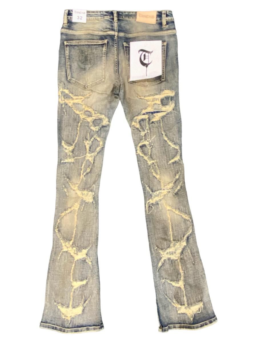 Trnchs T36 ("THUNDER" Vintage Wash Stacked Denim)