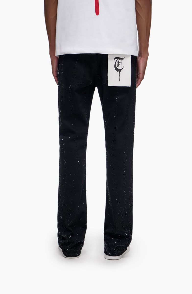 Trnchs DICTATOR - Black Stacked Denim
