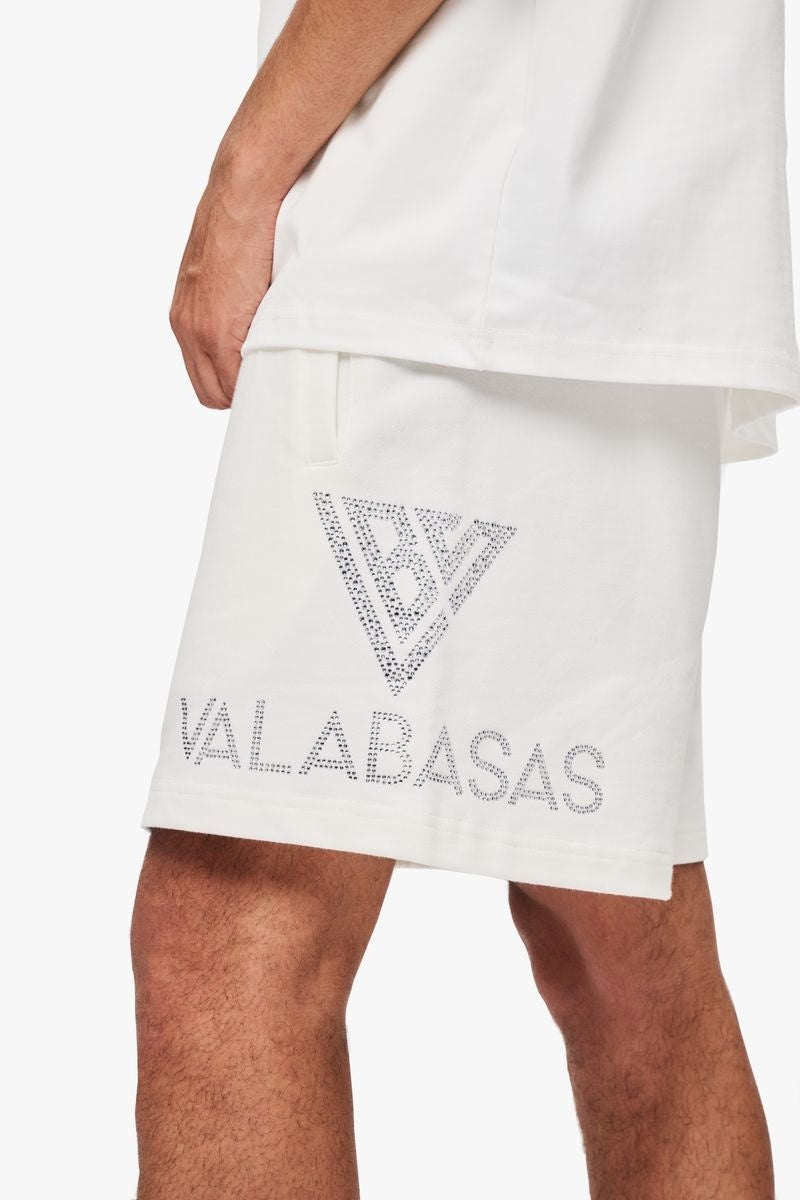 VALABASAS DUNYA FLEECE SHORTS
WHITE